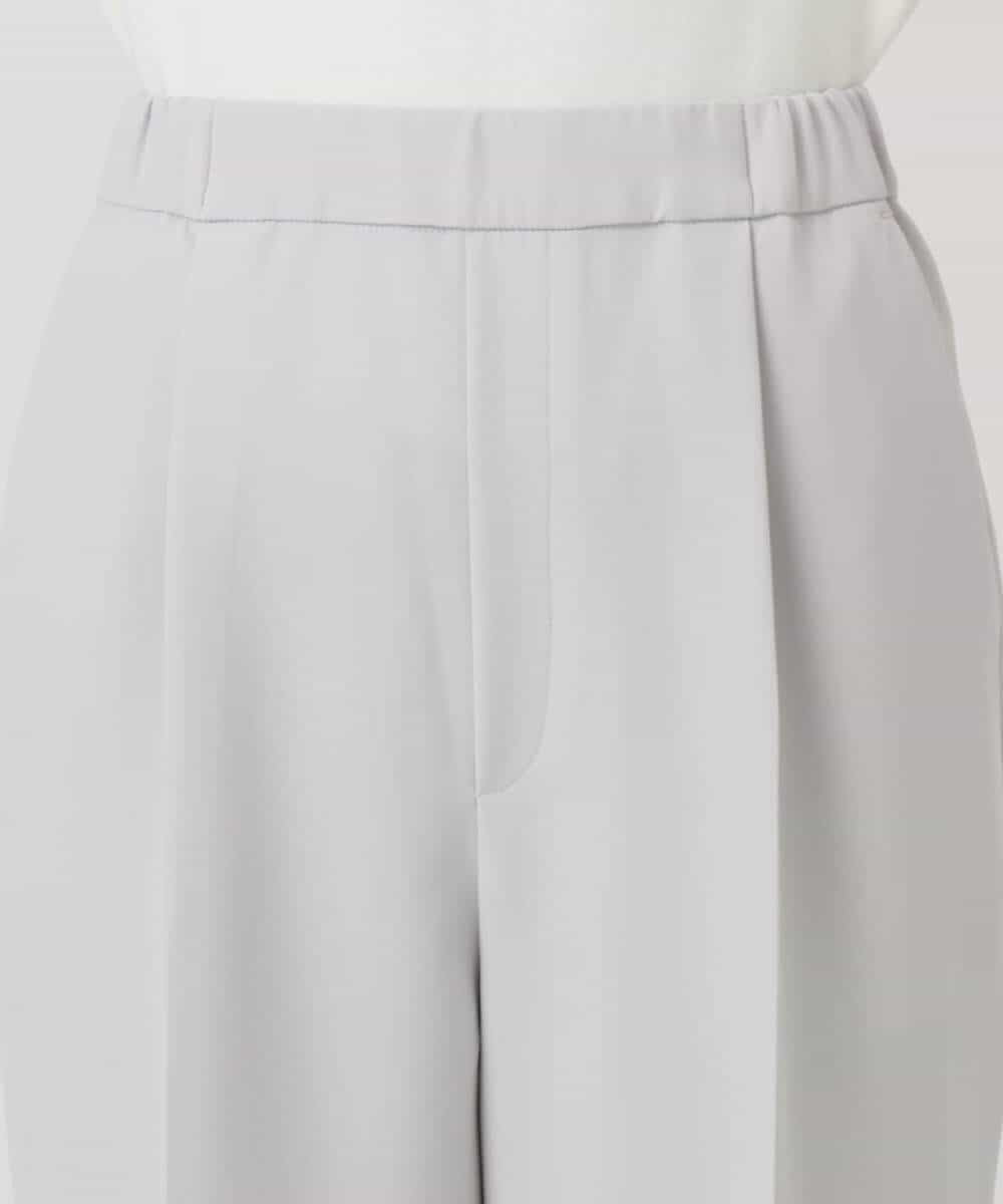FKLFD11150 MK MICHEL KLEIN(MK ミッシェルクラン) ダブルクロス テーパードパンツ/セットアップ対応/防シワ/ストレッチ/洗える グレージュ