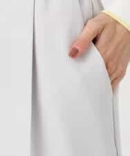 FKLFD11150 MK MICHEL KLEIN(MK ミッシェルクラン) ダブルクロス テーパードパンツ/セットアップ対応/防シワ/ストレッチ/洗える グレージュ