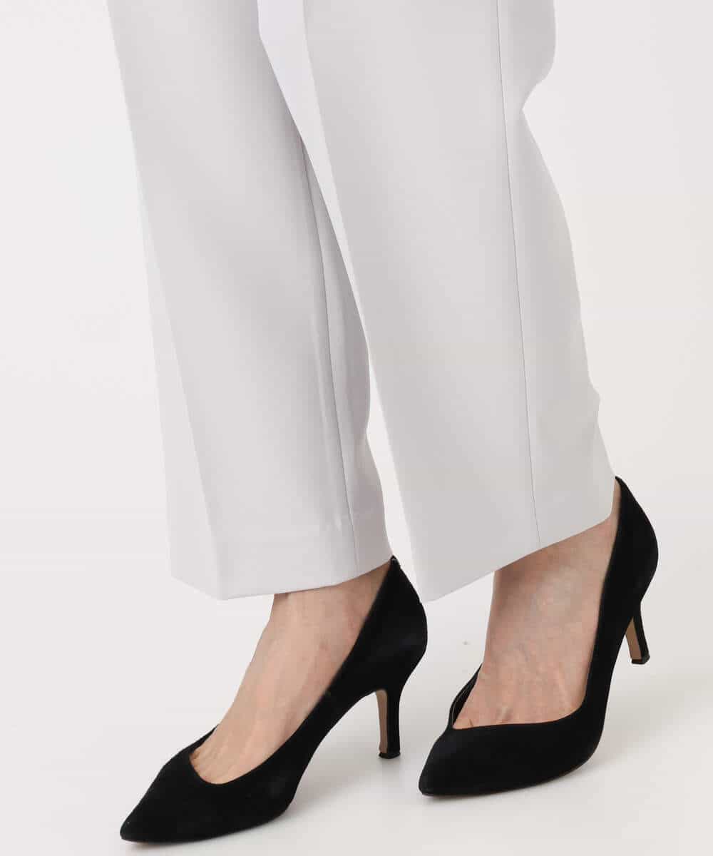 FKLFD11150 MK MICHEL KLEIN(MK ミッシェルクラン) ダブルクロス テーパードパンツ/セットアップ対応/防シワ/ストレッチ/洗える グレージュ