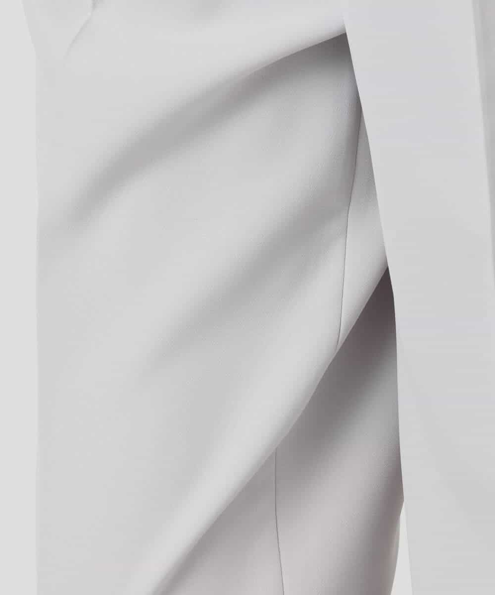 FKLFD11150 MK MICHEL KLEIN(MK ミッシェルクラン) ダブルクロス テーパードパンツ/セットアップ対応/防シワ/ストレッチ/洗える グレージュ