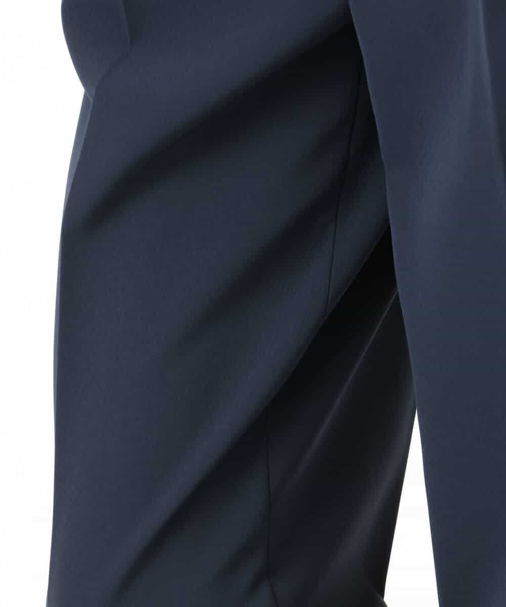 FKLFD11150 MK MICHEL KLEIN(MK ミッシェルクラン) ダブルクロス テーパードパンツ/セットアップ対応/防シワ/ストレッチ/洗える グレージュ