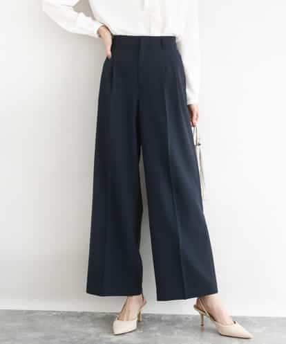 FKLFD15170  2タックストレートワイドパンツ/洗える