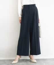 FKLFD15170 MK MICHEL KLEIN(MK ミッシェルクラン) 2タックストレートワイドパンツ/洗える ベージュ