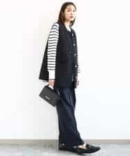 FKLFD15170 MK MICHEL KLEIN(MK ミッシェルクラン) 2タックストレートワイドパンツ/洗える ベージュ