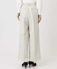 FKLFD15170 MK MICHEL KLEIN(MK ミッシェルクラン) 2タックストレートワイドパンツ/洗える ベージュ