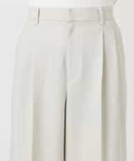 FKLFD15170 MK MICHEL KLEIN(MK ミッシェルクラン) 2タックストレートワイドパンツ/洗える ベージュ