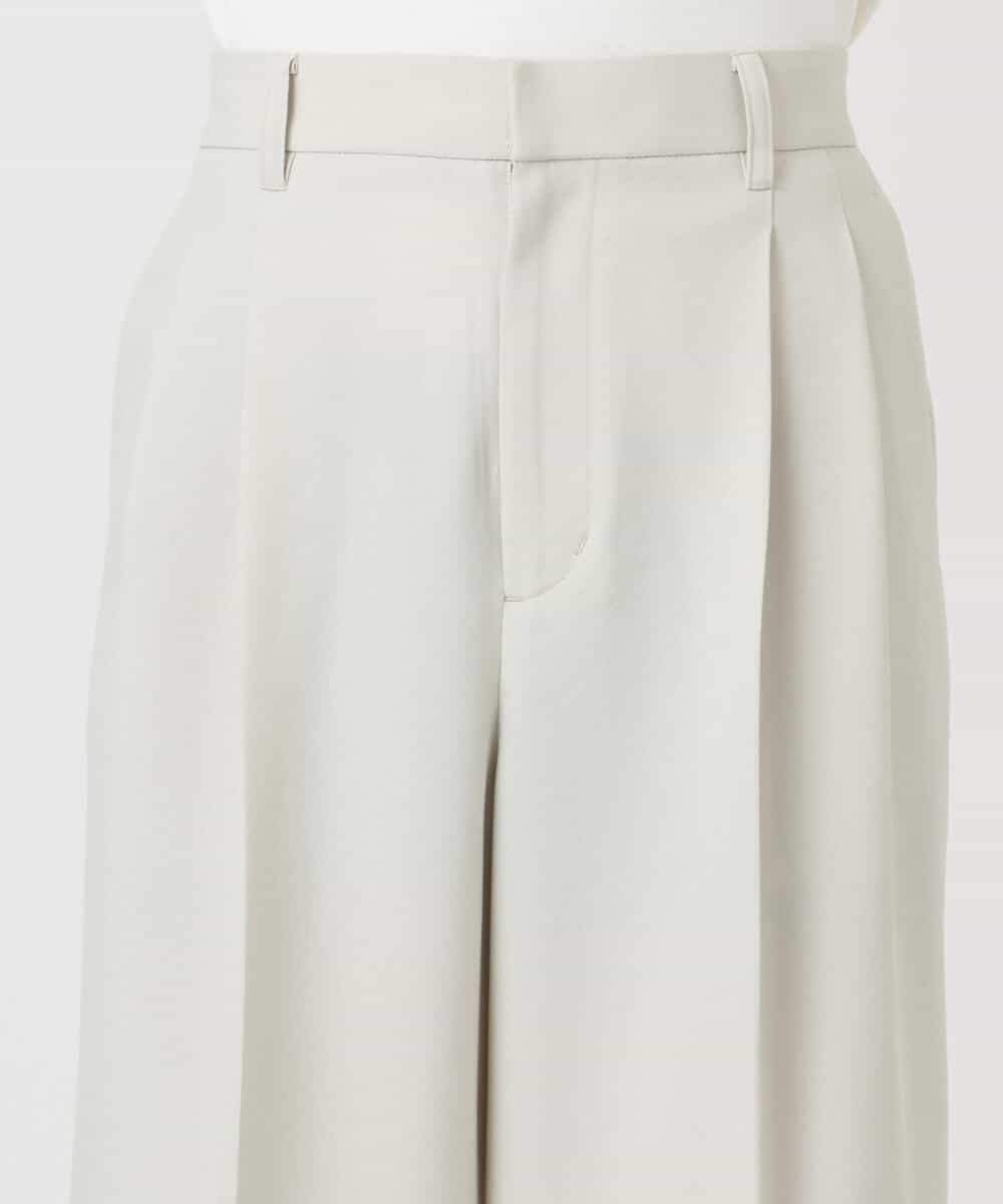 FKLFD15170 MK MICHEL KLEIN(MK ミッシェルクラン) 2タックストレートワイドパンツ/洗える ベージュ