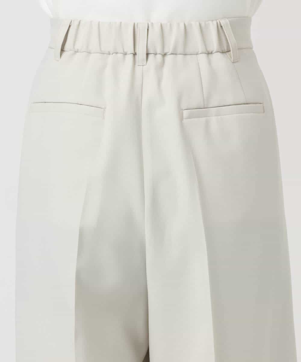 FKLFD15170 MK MICHEL KLEIN(MK ミッシェルクラン) 2タックストレートワイドパンツ/洗える ベージュ