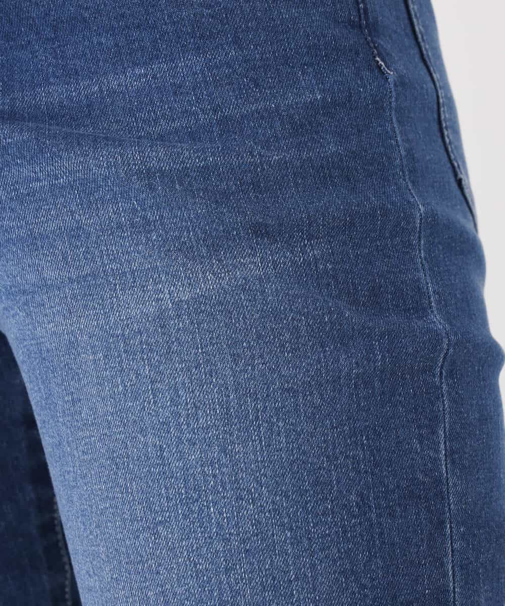 FKLFJ35130 MK MICHEL KLEIN(MK ミッシェルクラン) 【洗える】ベーシックデニムパンツ ブルー