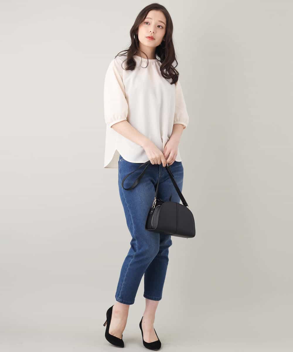 FKLFJ35130 MK MICHEL KLEIN(MK ミッシェルクラン) 【洗える】ベーシックデニムパンツ ブルー