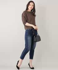 FKLFJ35130 MK MICHEL KLEIN(MK ミッシェルクラン) 【洗える】ベーシックデニムパンツ ブルー