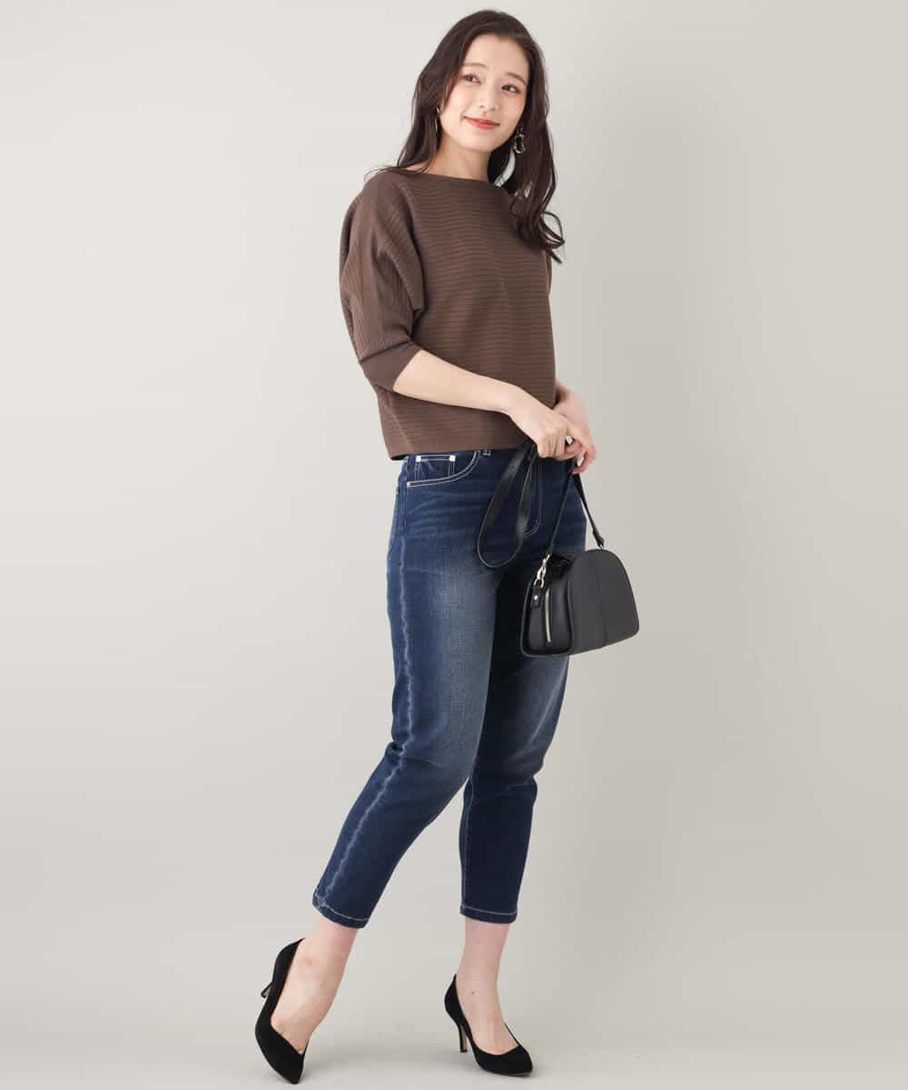 FKLFJ35130 MK MICHEL KLEIN(MK ミッシェルクラン) 【洗える】ベーシックデニムパンツ ブルー