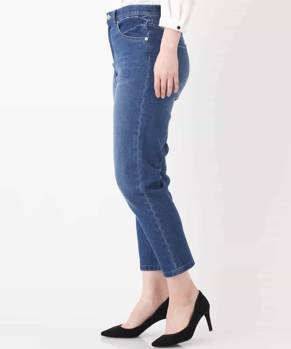 FKLFJ35130 MK MICHEL KLEIN(MK ミッシェルクラン) 【洗える】ベーシックデニムパンツ ブルー
