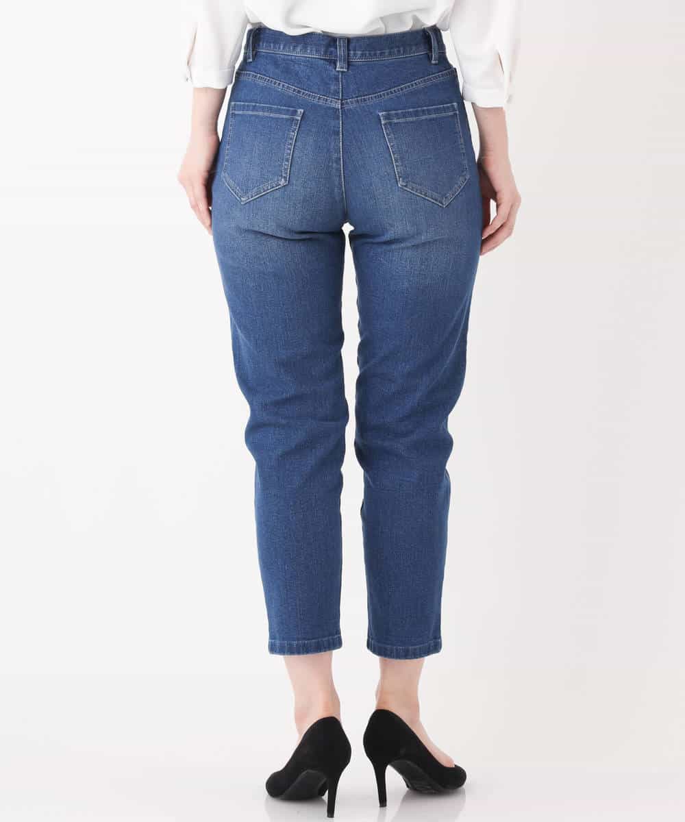 FKLFJ35130 MK MICHEL KLEIN(MK ミッシェルクラン) 【洗える】ベーシックデニムパンツ ブルー