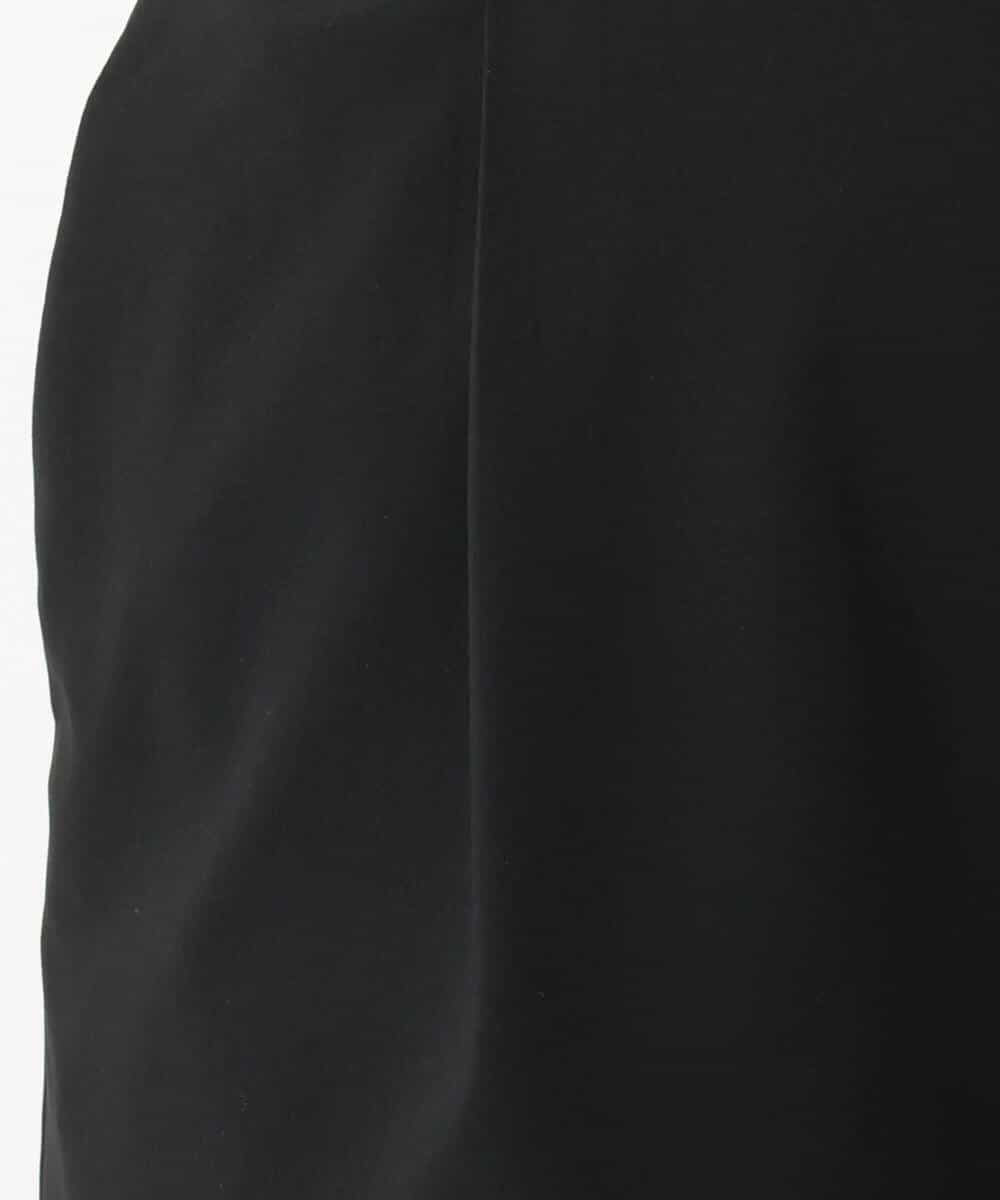 FKLGA46170 MK MICHEL KLEIN(MK ミッシェルクラン) リネンライクストレートワイドパンツ/洗える ブラック