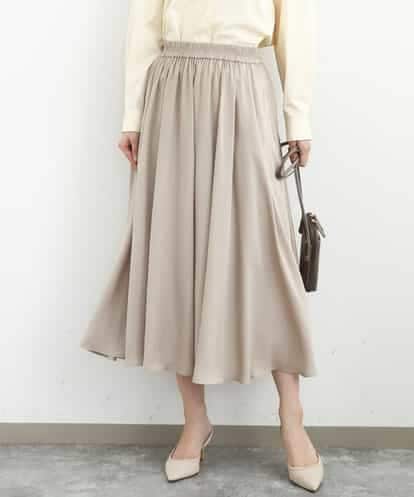 FKLGD03150 MK MICHEL KLEIN サテンガウチョパンツ/接触冷感/UVカット/洗える