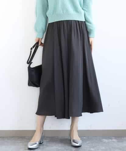 FKLGD03150 MK MICHEL KLEIN サテンガウチョパンツ/接触冷感/UVカット/洗える