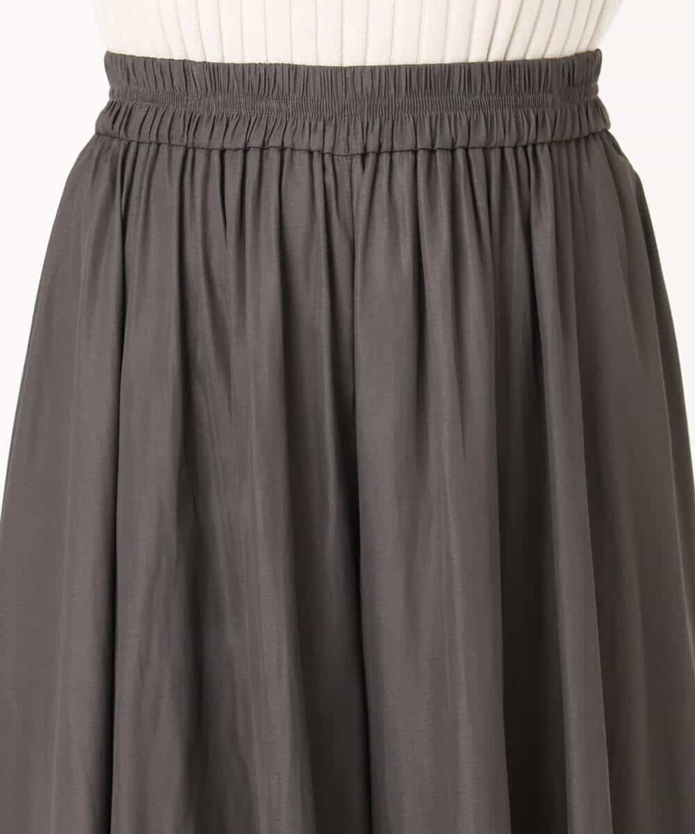 FKLGD03150 MK MICHEL KLEIN(MK ミッシェルクラン) サテンガウチョパンツ/接触冷感/UVカット/洗える ダークグレー