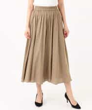 FKLGD03150 MK MICHEL KLEIN(MK ミッシェルクラン) [UVカット/接触冷感/洗える]サテンガウチョパンツ ダークグレー