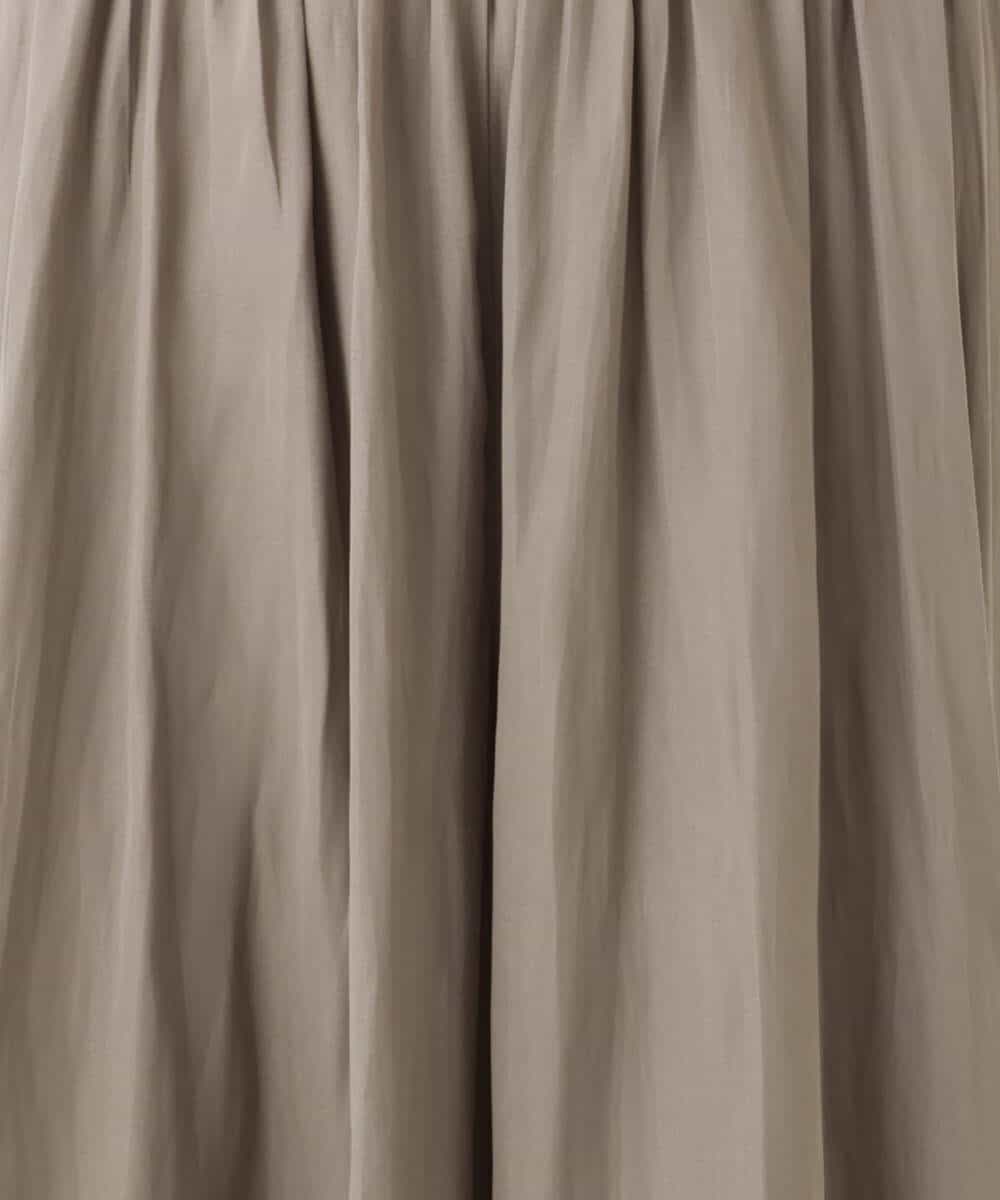 FKLGD03150 MK MICHEL KLEIN(MK ミッシェルクラン) [瞬美シリーズ/UVカット/接触冷感/洗える]サテンガウチョパンツ ダークグレー