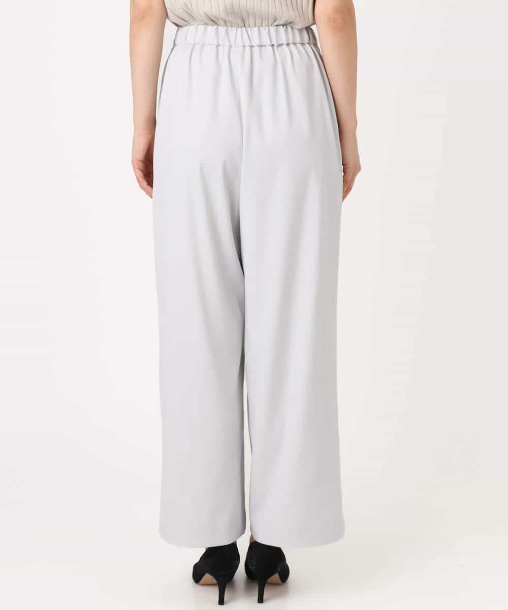 FKLGD21160 MK MICHEL KLEIN(MK ミッシェルクラン) TRストレッチワイドパンツ/洗える ライトグレー