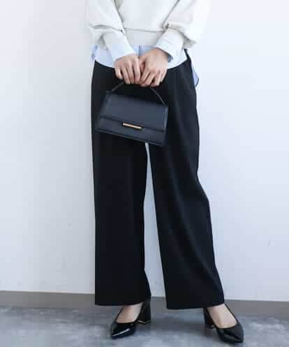 FKLGD21160 MK MICHEL KLEIN TRストレッチワイドパンツ/洗える