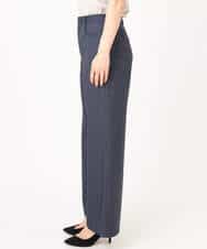 FKLGD27160 MK MICHEL KLEIN(MK ミッシェルクラン) デニムライク ストレートワイドパンツ/洗える ネイビー