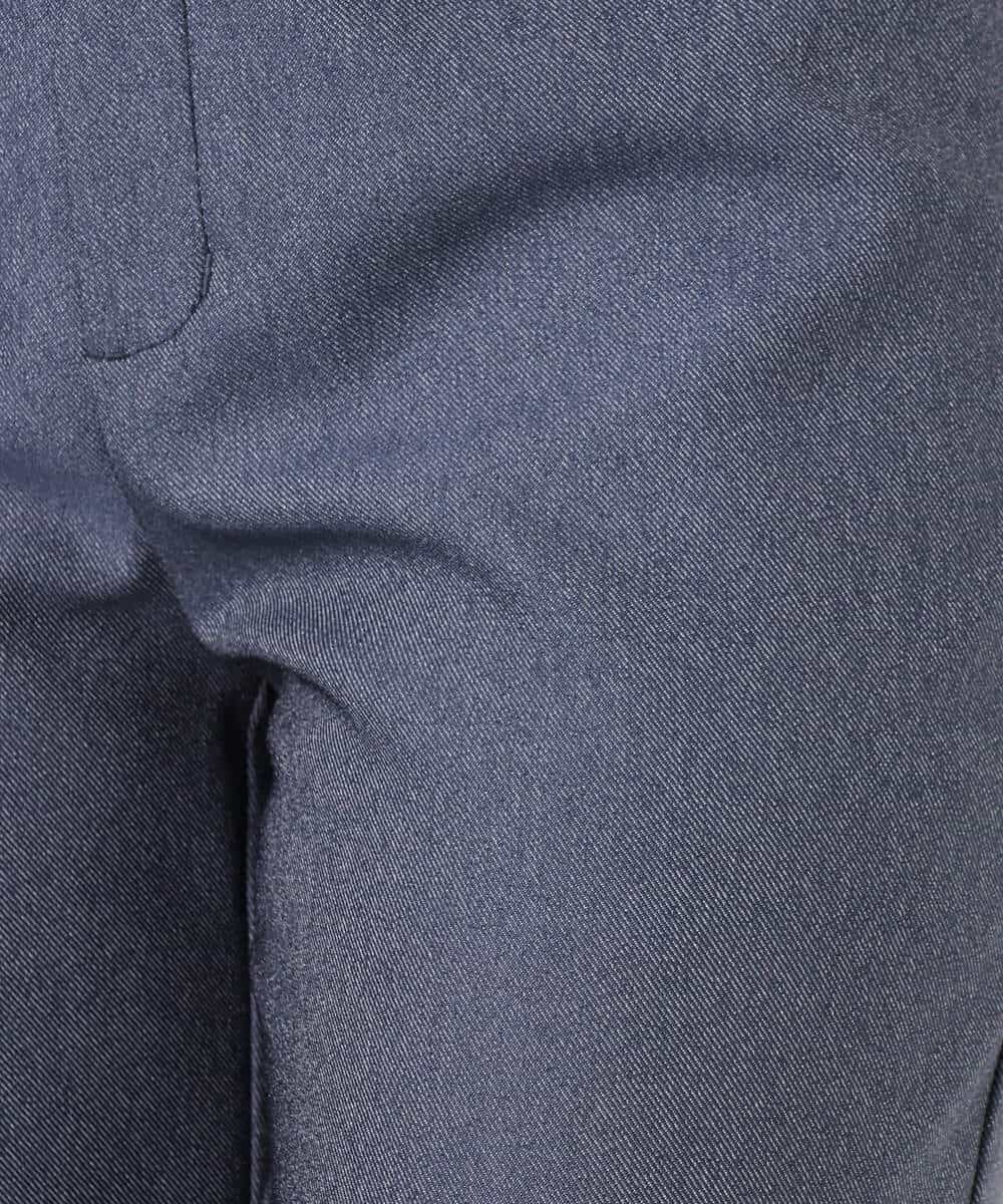 FKLGD27160 MK MICHEL KLEIN(MK ミッシェルクラン) デニムライク ストレートワイドパンツ/洗える ネイビー