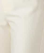 FKLGD27160 MK MICHEL KLEIN(MK ミッシェルクラン) デニムライク ストレートワイドパンツ/洗える ネイビー