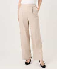 FKLGD30160 MK MICHEL KLEIN(MK ミッシェルクラン) [SANAGARAシリーズ]デニムライク ワイドパンツ/接触冷感/UVカット/洗える ネイビー