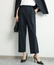 FKLGD33170 MK MICHEL KLEIN(MK ミッシェルクラン) [イージーケア/洗える]ドライタッチストレッチ テーパードパンツ ネイビー