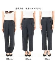 FKLGD33170 MK MICHEL KLEIN(MK ミッシェルクラン) ドライタッチストレッチ テーパードパンツ/イージーケア/洗える グレージュ