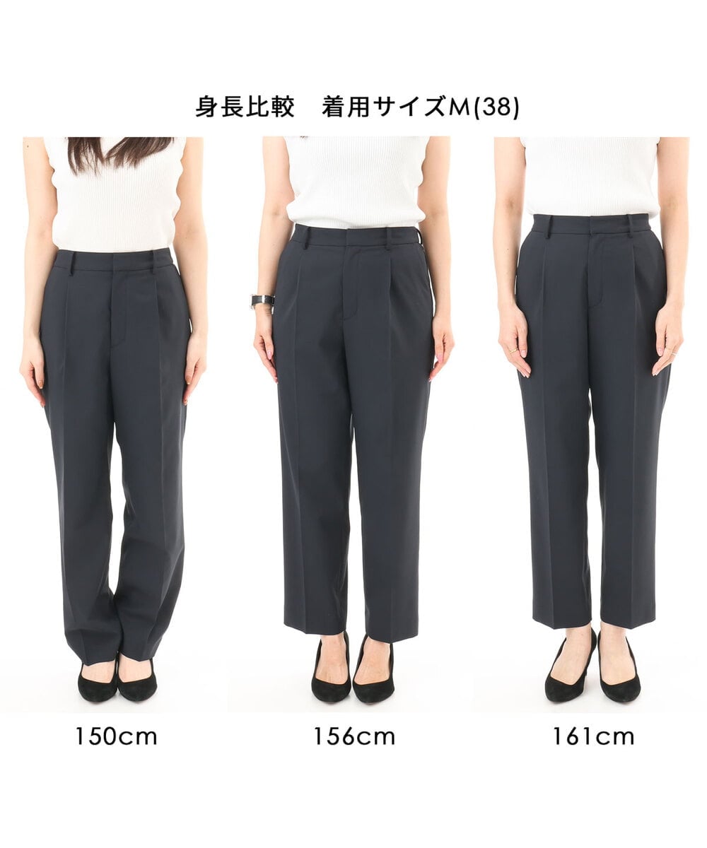 FKLGD33170 MK MICHEL KLEIN(MK ミッシェルクラン) ドライタッチストレッチ テーパードパンツ/イージーケア/洗える グレージュ