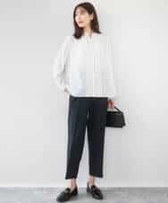 FKLGD33170 MK MICHEL KLEIN(MK ミッシェルクラン) ドライタッチストレッチ テーパードパンツ/イージーケア/洗える グレージュ