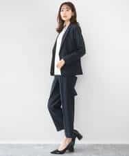 FKLGD33170 MK MICHEL KLEIN(MK ミッシェルクラン) ドライタッチストレッチ テーパードパンツ/イージーケア/洗える グレージュ