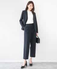 FKLGD33170 MK MICHEL KLEIN(MK ミッシェルクラン) ドライタッチストレッチ テーパードパンツ/イージーケア/洗える グレージュ