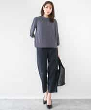 FKLGD33170 MK MICHEL KLEIN(MK ミッシェルクラン) ドライタッチストレッチ テーパードパンツ/イージーケア/洗える グレージュ