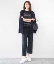 FKLGD33170 MK MICHEL KLEIN(MK ミッシェルクラン) ドライタッチストレッチ テーパードパンツ/イージーケア/洗える グレージュ