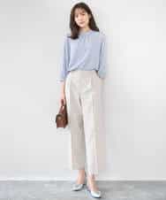 FKLGD33170 MK MICHEL KLEIN(MK ミッシェルクラン) ドライタッチストレッチ テーパードパンツ/イージーケア/洗える グレージュ