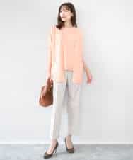 FKLGD33170 MK MICHEL KLEIN(MK ミッシェルクラン) ドライタッチストレッチ テーパードパンツ/イージーケア/洗える グレージュ