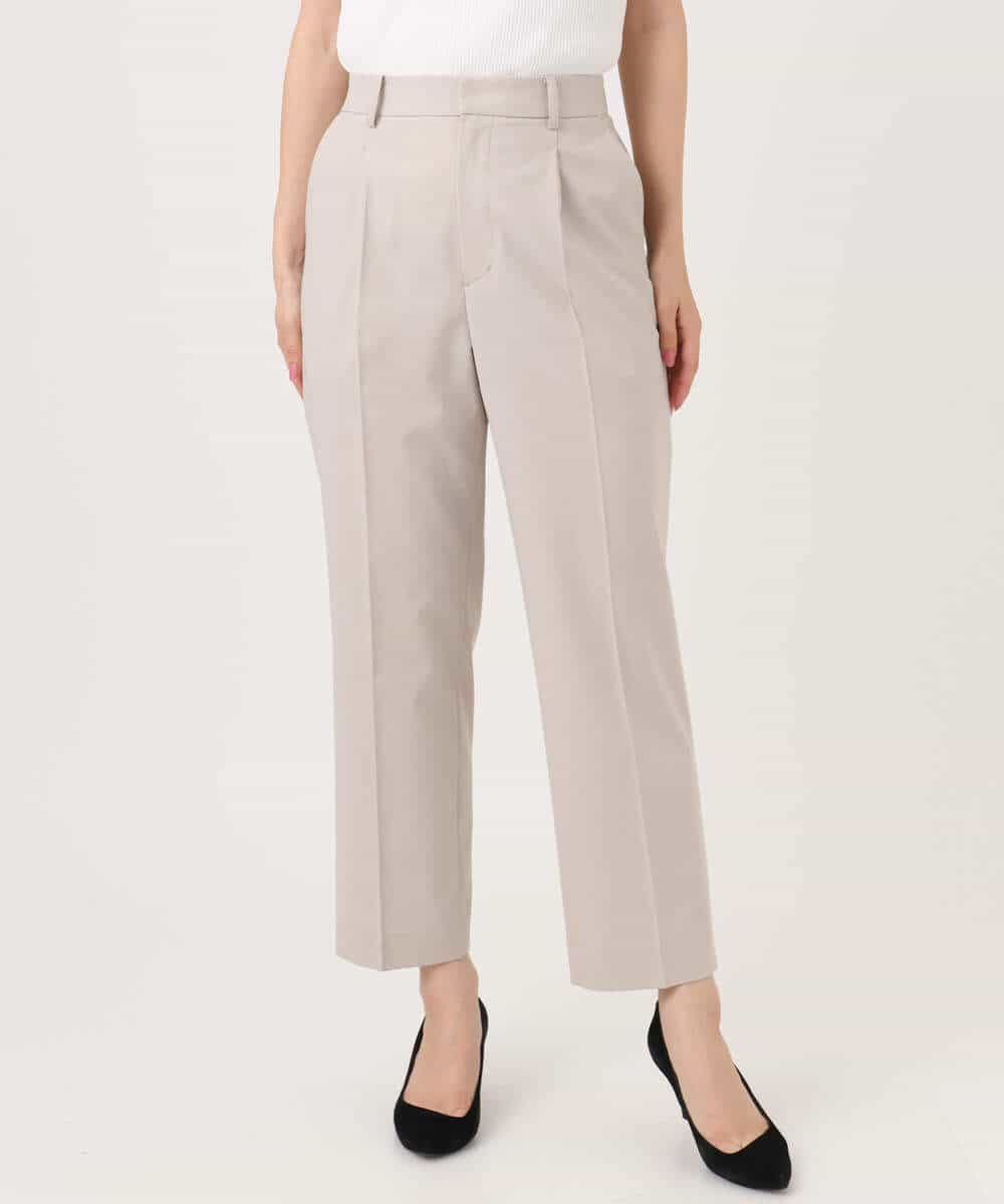 FKLGD33170 MK MICHEL KLEIN(MK ミッシェルクラン) ドライタッチストレッチ テーパードパンツ/イージーケア/洗える グレージュ