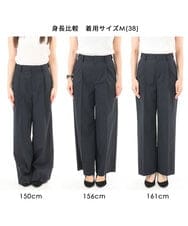 FKLGD34170 MK MICHEL KLEIN(MK ミッシェルクラン) ドライタッチストレッチ ワイドパンツ/イージーケア/洗える グレージュ