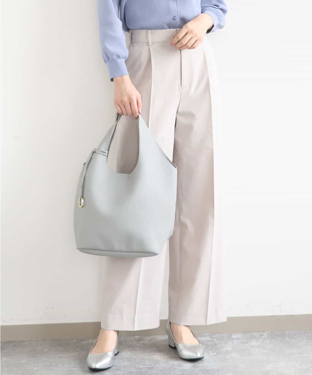 FKLGD34170 MK MICHEL KLEIN(MK ミッシェルクラン) ドライタッチストレッチ ワイドパンツ/イージーケア/洗える グレージュ