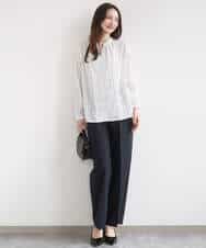 FKLGD34170 MK MICHEL KLEIN(MK ミッシェルクラン) ドライタッチストレッチ ワイドパンツ/イージーケア/洗える グレージュ