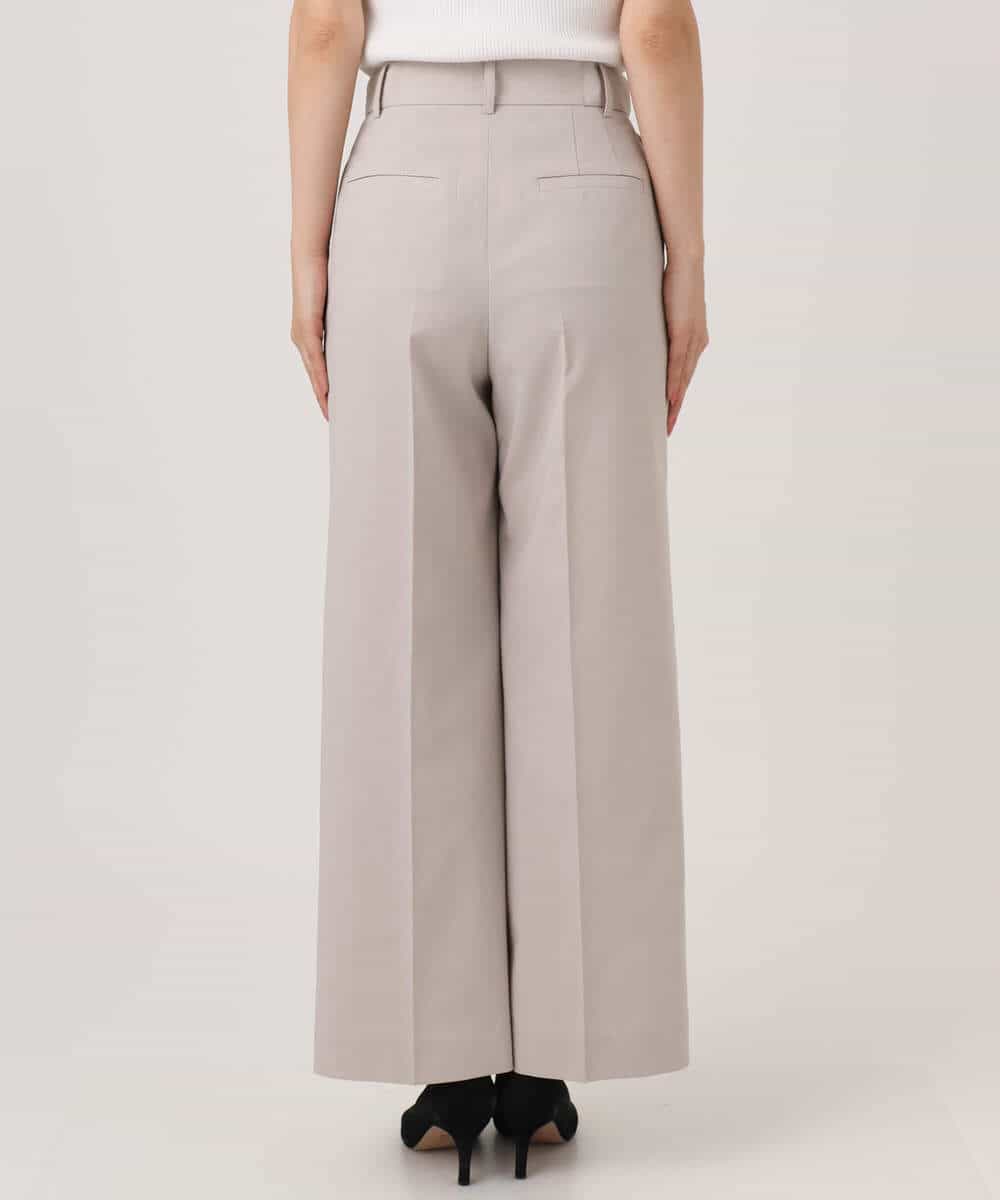 FKLGD34170 MK MICHEL KLEIN(MK ミッシェルクラン) ドライタッチストレッチ ワイドパンツ/イージーケア/洗える グレージュ