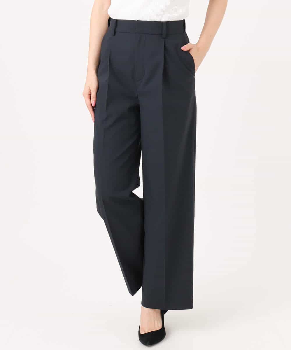 FKLGD34170 MK MICHEL KLEIN(MK ミッシェルクラン) ドライタッチストレッチ ワイドパンツ/イージーケア/洗える グレージュ