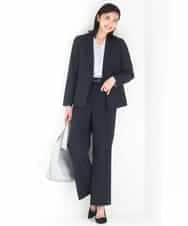 FKLGD34170 MK MICHEL KLEIN(MK ミッシェルクラン) ドライタッチストレッチ ワイドパンツ/イージーケア/洗える グレージュ