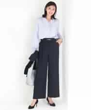 FKLGD34170 MK MICHEL KLEIN(MK ミッシェルクラン) ドライタッチストレッチ ワイドパンツ/イージーケア/洗える グレージュ