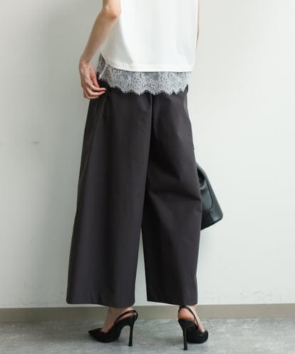 FKLGD36170  [撥水/洗える]ストレッチツイル プルオンワイドパンツ