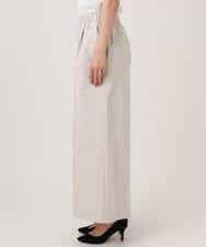 FKLGD36170 MK MICHEL KLEIN(MK ミッシェルクラン) ストレッチツイル プルオンワイドパンツ/撥水/洗える ベージュ